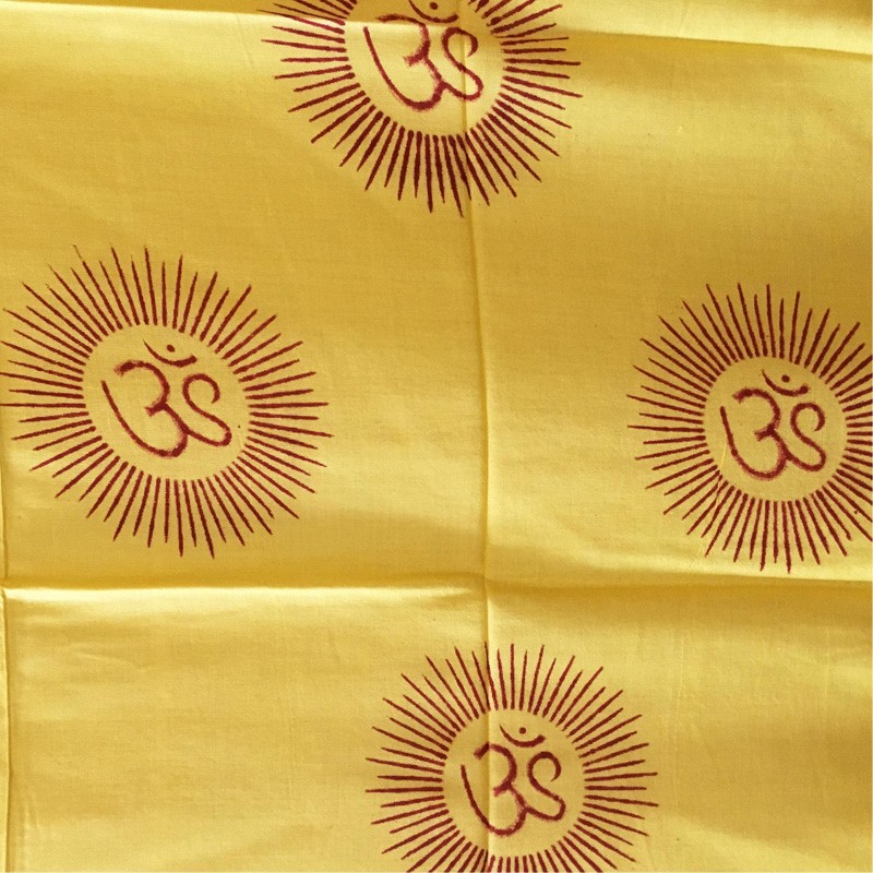 Meditation 2-in-1 Printed Textile - Ohm (Yellow)