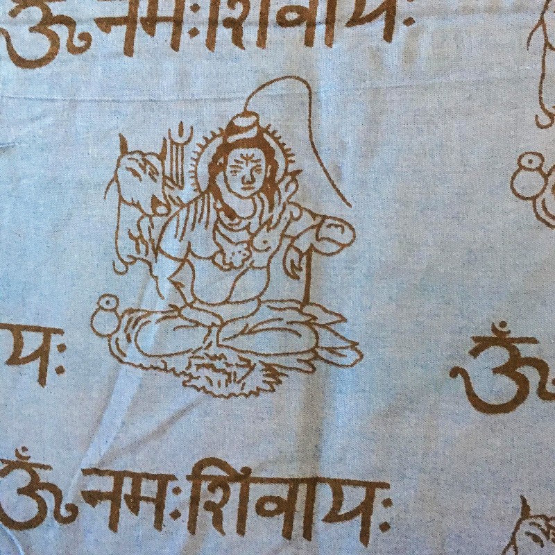 Meditation 2-in-1 Printed Textile - Shiva (Blue)