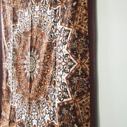 Mandala Tapestry - Stained Glass (Brown)
