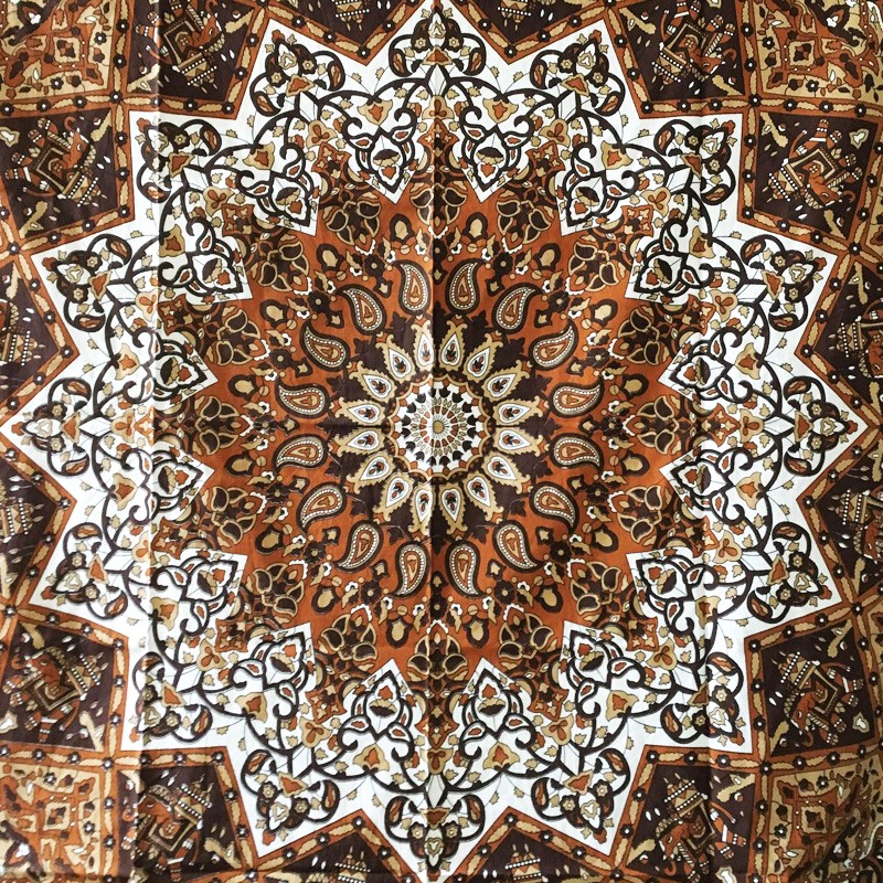 Mandala Tapestry - Stained Glass (Brown)