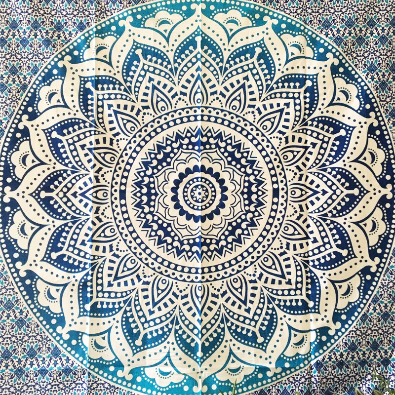 Mandala Tapestry - Lotus (Blue)