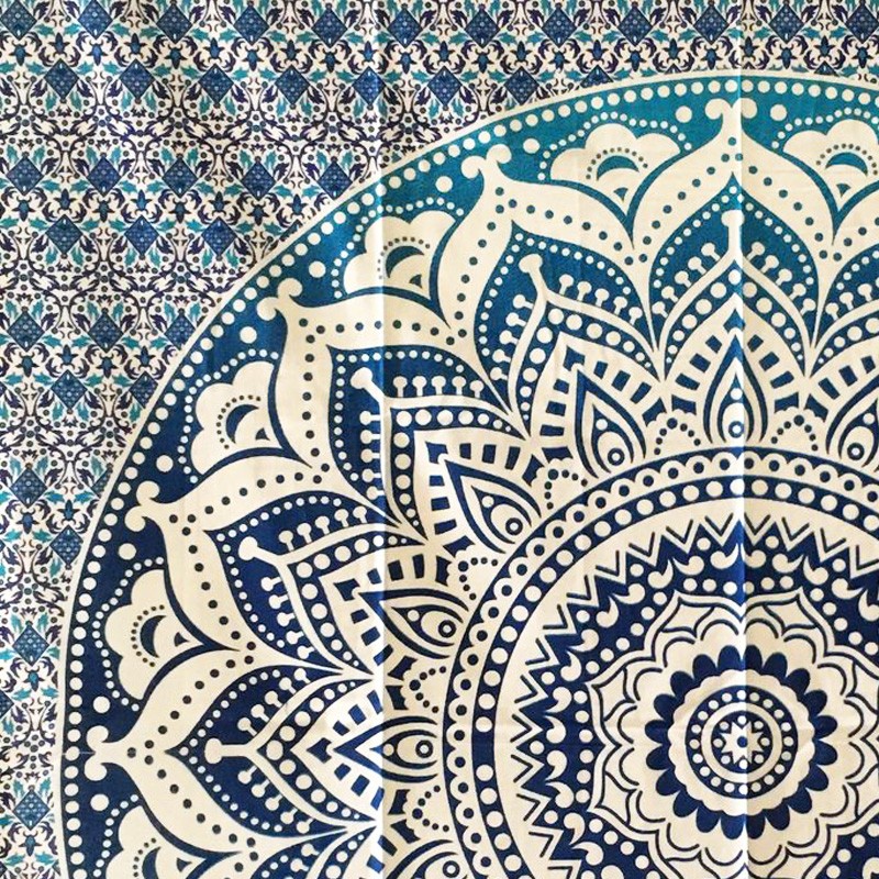 Mandala Tapestry - Lotus (Blue)