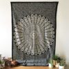 Mandala Tapestry - Color it Yourself (Black & White)