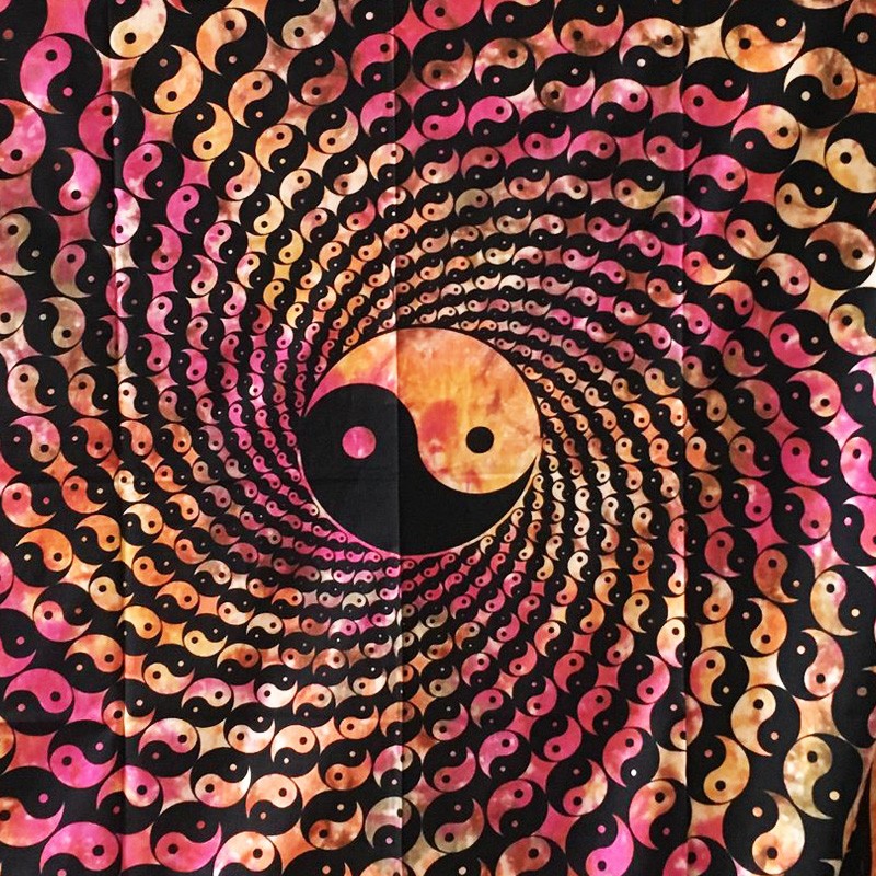 Tapestry - Yin Yang Spiral (Tie-Dye)