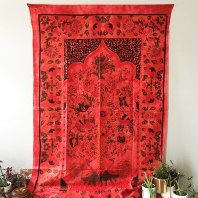 Tapestry - Temple Tree of Life (Red)