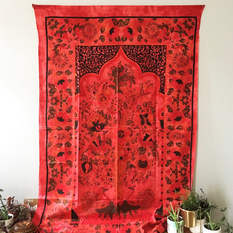 Tapestry - Temple Tree of Life (Red)