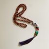 Rudraksha Buddha Mala with Stones - Multi-Stones