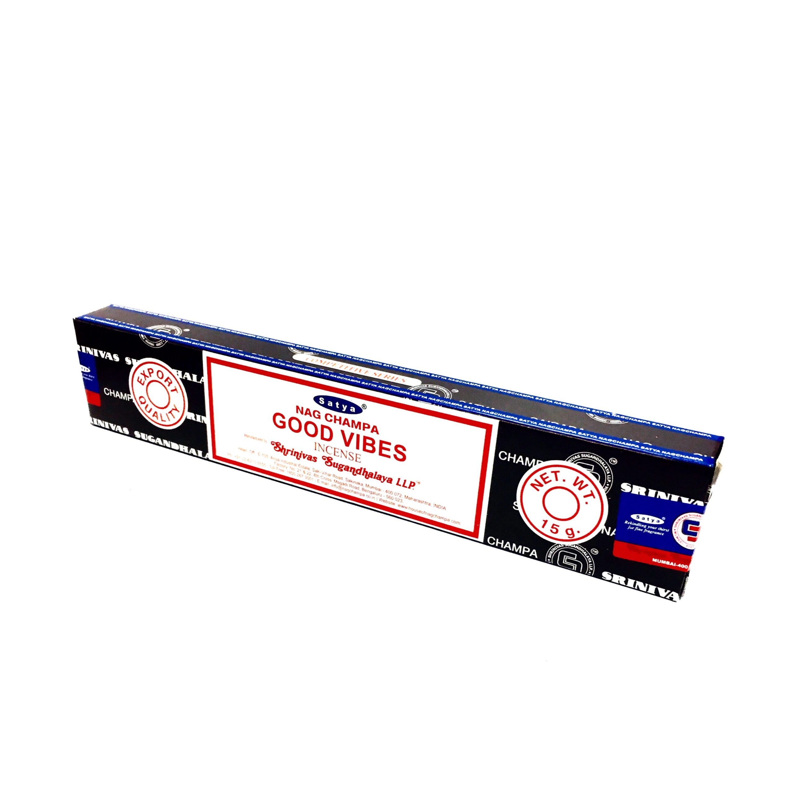 Good Vibes - Satya 15gms Incense Sticks