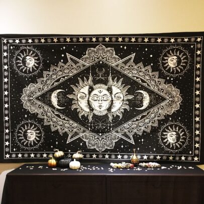 Tapestry - Triple Goddess Sun & Moon