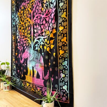 Tapestry - Elephant Tree of Life (Tie-Dye)