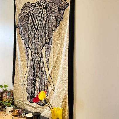 Tapestry - Artsy Elephant (Beige)