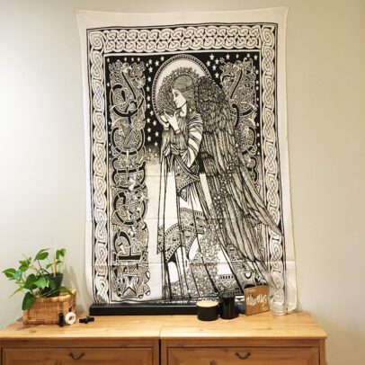 Tapestry - Angel of Peace (Black and White)