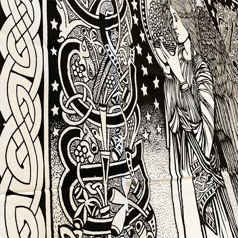 Tapestry - Angel of Peace (Black and White)