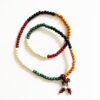 Elastic Tibetan Mala - Multi-colored Painted Wood (Small)
