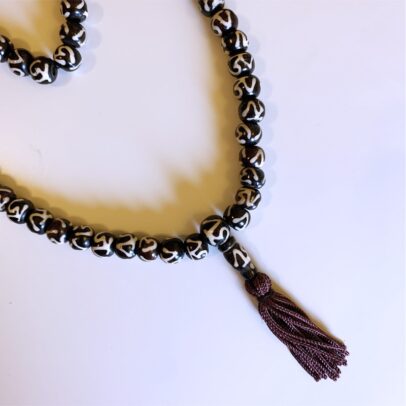 Tibetan Mala - Bone Ohm