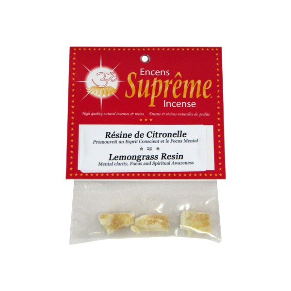 Lemongrass Resin (2g) - Supreme Grain Incense